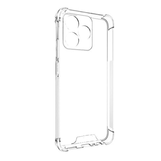 Capa de Silicone Dura com Moldura de Câmera para Realme C53 Transparente